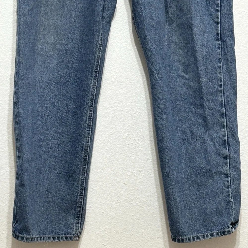 Real Ranch Blue Denim‎ Medium Wash Regular Fit Workwear Jeans Men's Size 34 X 30